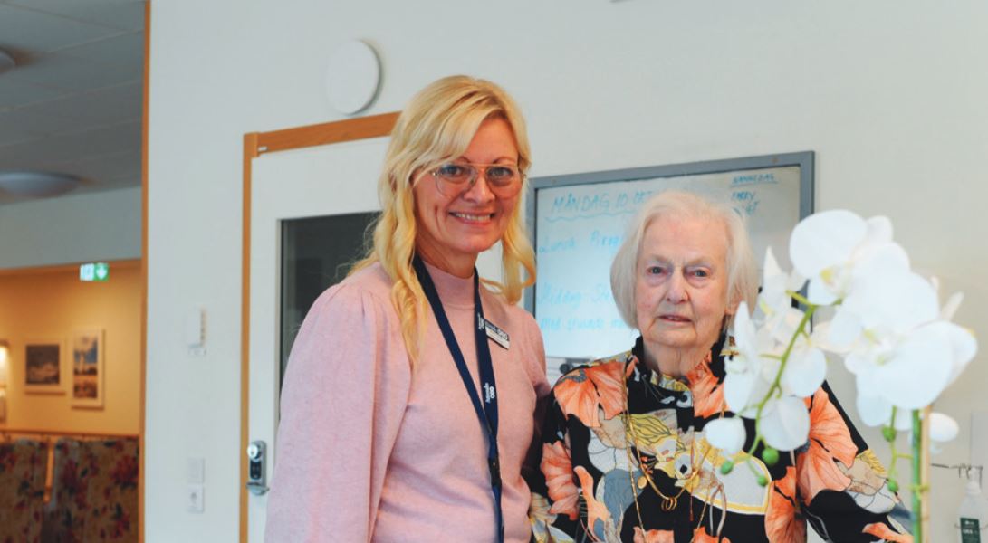 Beate Thyrén, verksamhetschef och Britta har en god relation