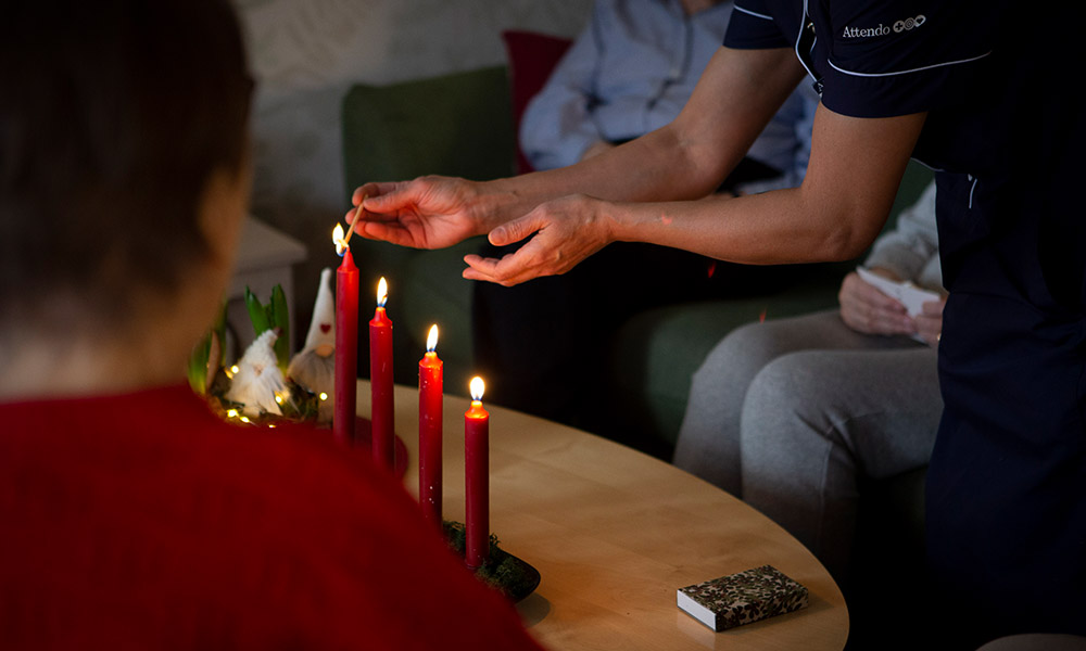 Vi tänder det sista adventsljuset